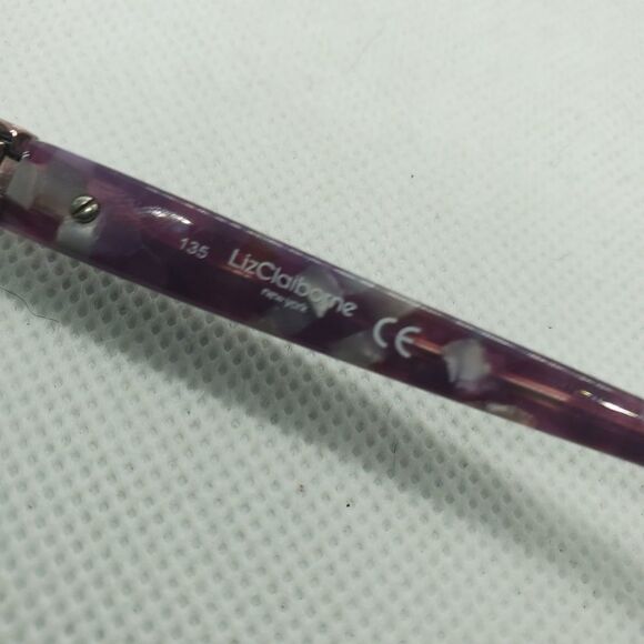 Liz Claiborne Purple Prescription Glasses Frames - Picture 7 of 9